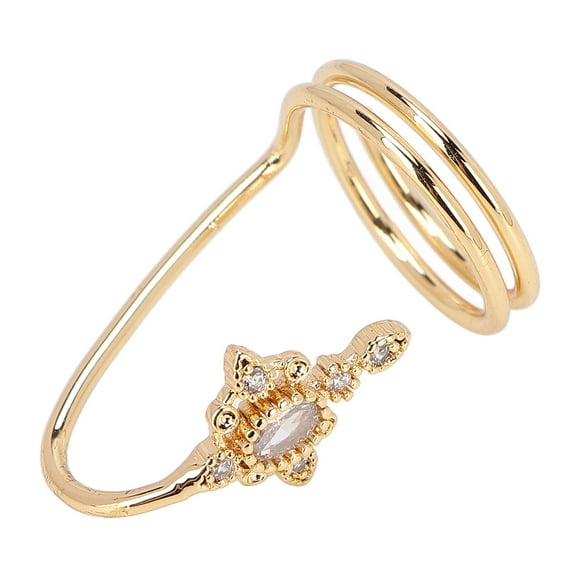 Finger Nail Ring, Safe Healthy Fashionable Widely Used Nail Finger Tip Ring For Daily Life Golden