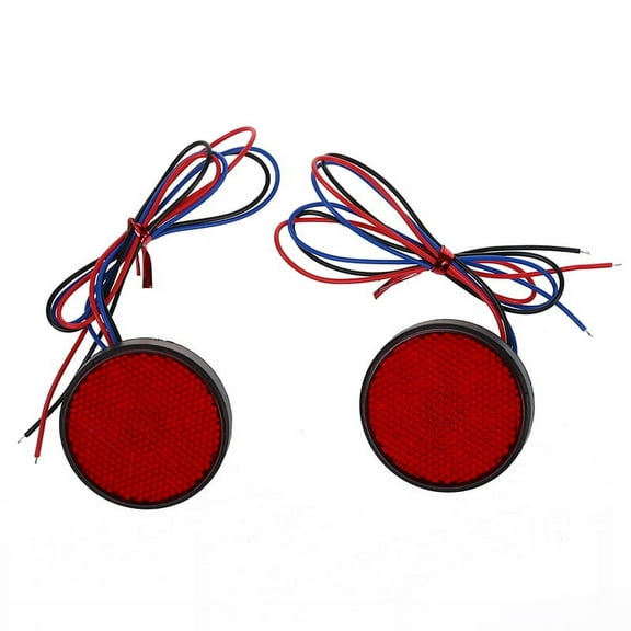 2 x Taillight Round Taillight Brake Light Stoplight Car Red,2 x Taillight,Red