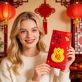 thumbnail image 3 of Yunuuuoa Lucky Money Red Envelope Hong Bao for Chinese New Year 2026, Spring Festival Gift Set, Traditional Blessing Red Pockets for Lunar Year Celebrations, Party Supplies and Cash Gifts, 3 of 7