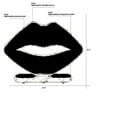 thumbnail image 3 of Crystal Lighting 15.2" Lips Sign with Two Colors Led Table Decor, 3 of 5