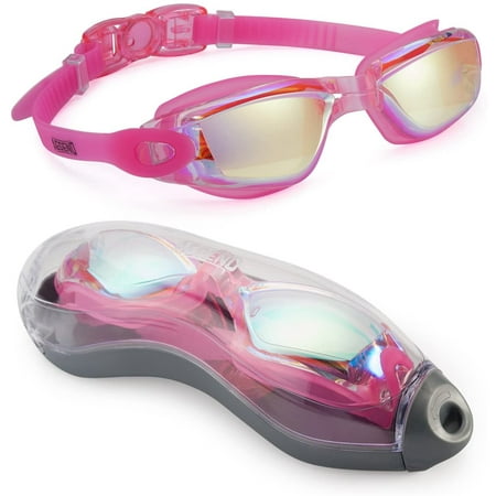 HEJULIK Swim Goggles, Swimming Goggles No Leaking Full Protection Adult Men Women Youth