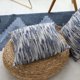 thumbnail image 2 of Juego de 2 fundas de almohada decorativas rectangulares con acento lumbar para sala de estar, 45 x 45 cm, color azul, 2 of 4