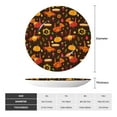thumbnail image 2 of Bingfone Thanksgiving Turkey Print Bone China Dinner Decorative Plates,Handmade Ceramic Dinner Plate with Stand for Home Club-10in, 2 of 6