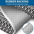 thumbnail image 4 of Black Geometric Triangle Striped Pattern Bathroom Rugs Sets 3 Piece,Toilet Cover Set,Absorbent Non Slip Bathroom Mats Sets with U-Shaped Contour Rug Toilet Rug Set, 4 of 5