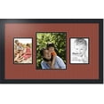 thumbnail image 1 of collage photo frame double mat with 1 - 8x10 and 2 - 5x7 openings and  black frame, 1 of 2