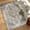 Brown and Green, variant on HOMCOM 4x6 Area Rug, Vintage Machine Washable Rug, Non-Slip Distressed Floor Carpet for Living Room, Bedroom, Dining Room, Home Office, Tan