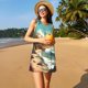 thumbnail image 3 of Balery Coastal Palm Beach Vestidos de verano para mujer con estampado: vestido holgado sin mangas, vestido playero informal y cómodo para días calurosos., 3 of 7