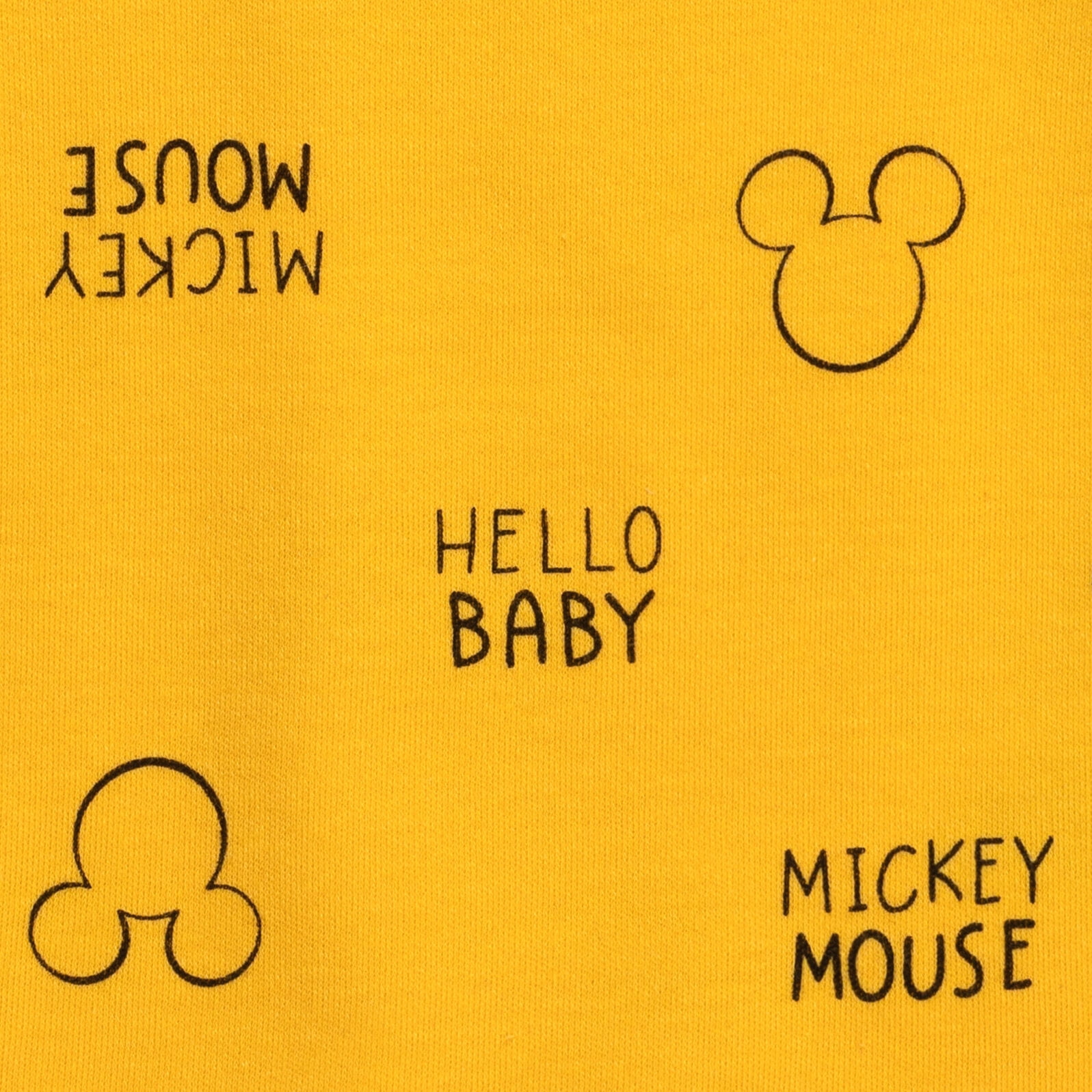 Disney Mickey Mouse Baby Boys' 5-Pack One Piece Bodysuits Mickey Red Yellow Grey