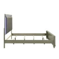 thumbnail image 4 of New Classic Furniture Lumina 4-Pc Wood Western King Bedroom Set in Silver Gray, 4 of 13