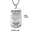 thumbnail image 5 of Jacenvly Mother's Day Stainless Steel Jewelry For My Son'S Military Necklace Stainless Steel Lettering Gift Mother's Day Decoration Mother's Day Gifts For Wome/Men, 5 of 5