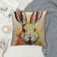 thumbnail image 2 of Nawypu  Cute Animal Rabbit Bunny Back Pillowcase Throw Pillow Covers Happy Easter Spring Season Decor Cushion Case (2ps Rabbit Back,”), 2 of 5