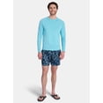 thumbnail image 2 of Laguna Men's Marble Knit Sun Top with Long Sleeves, Sizes M-2XL, 2 of 5