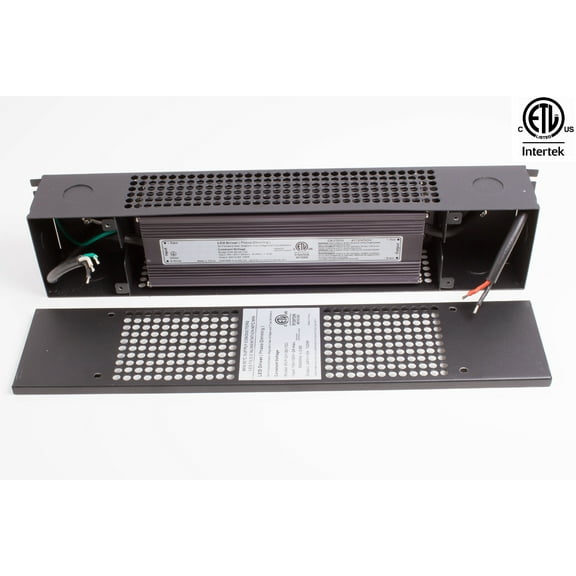 LEDUPDATES 24v LED Light Triac Dimmable Power Supply 5A 120W driver with junction case for Standard Wall AC Dimmers ETL LISTED