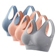thumbnail image 2 of Womens Sports Bras Seamless Sports Bra Wirefree Yoga Bra With Removable Pads Sport Bras for Women Multicolor13 4XL, 2 of 6