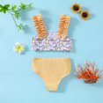 thumbnail image 6 of Little Girls Swimsuits Swimsuit Girl, Summer Toddler Girls Cartoon Printed Ruffles Two Piece Swimwear Swimsuit Bikini Bathing Suits Set, 6 of 8