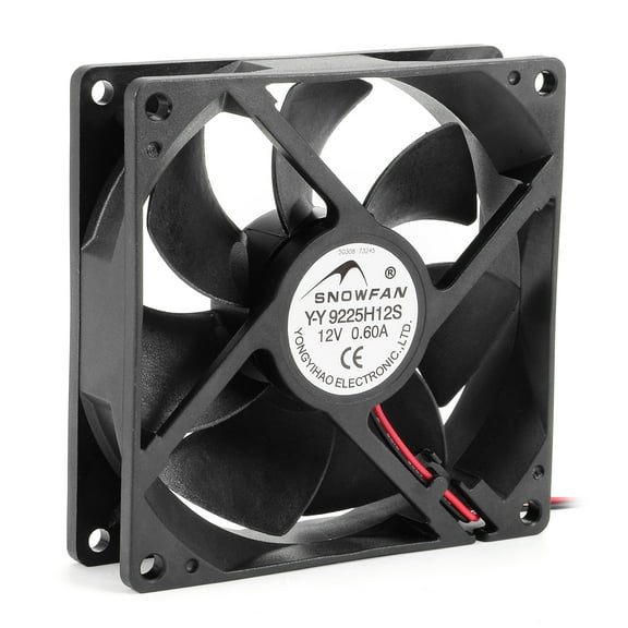 DC 12V 0.60A 92mmx92mmx25mm 7 Vanes Cooler Cooling Fan Radiator Accessories