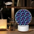 thumbnail image 6 of Balery purple flower blue Skull Pattern Acrylic Night Light Gift with 3 Color ModesTouch-Sensitive LED Lamp Perfect Gift for Mother's Day, Birthday, or Christmas, 6 of 9