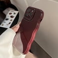 thumbnail image 3 of Wave Frame Wine Red Soft  for iPhone Case (Red,iPhone 13 Pro), 3 of 6