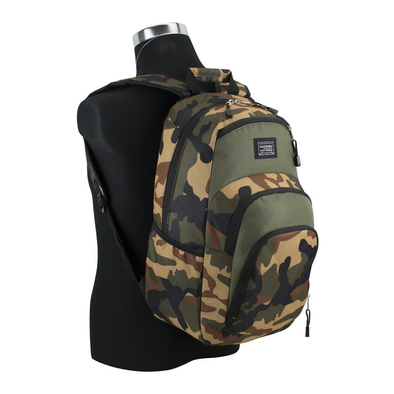 Eastsport Sport Tier Athleisure Army Green Camo Backpack with Adjustable Straps Walmart