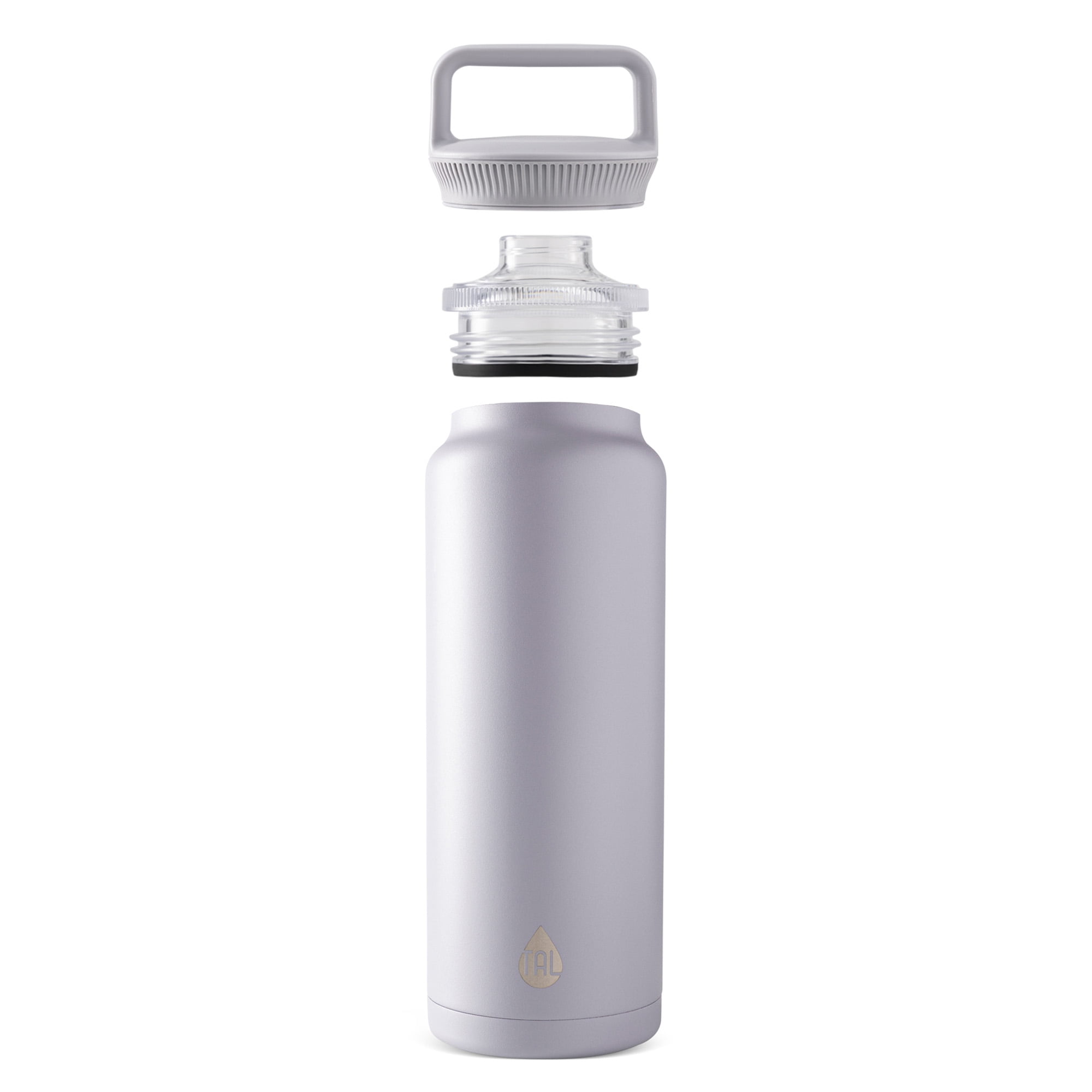 (2 pack) TAL Stainless Steel Everett Water Bottle with Tritan Spout 50oz, Gray Blue