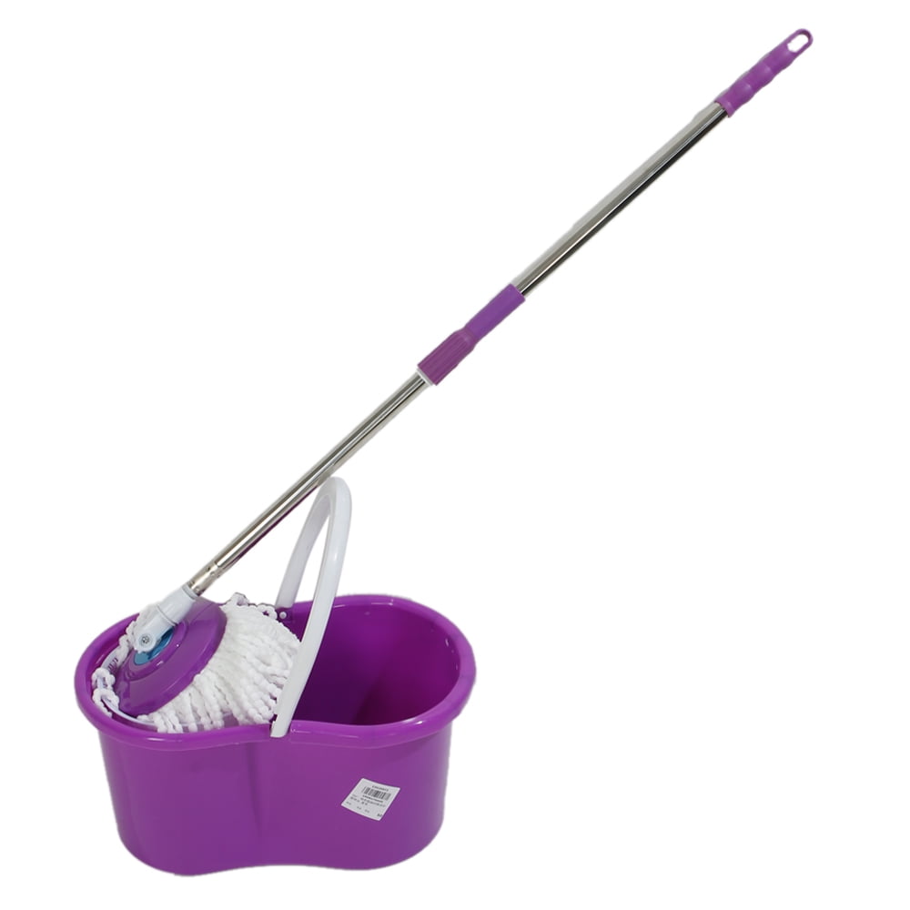 Spin Mop for Home, 360Degree Rotary Head Floor Mops PKWQ197, Purple