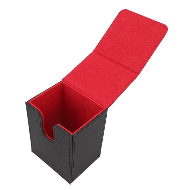 Card Deck Box, PU Leather Multifunctional Card Storage Box with Closure for 100 Cards or More