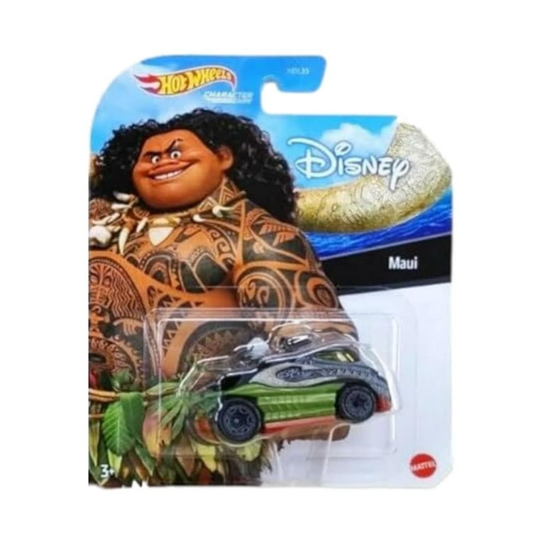 Hot Wheels Maui and Moana Character Cars, 2-Pack Collectible Die
