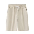 thumbnail image 2 of pstuiky Pantalones cortos para hombre, Pantalones cortos transpirables de color liso para hombre, informales, para vacaciones, con bolsillos Pantalones cortos de baloncesto, 2 of 9