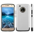 thumbnail image 3 of Moto G5 Crash Guard Dual Hybrid Case - Silver, 3 of 4