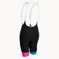 thumbnail image 2 of Sugoi Womens RS Pro Cycling Bib Shorts // Glacier/Fuchsia // Medium, 2 of 2