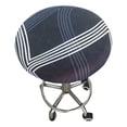 thumbnail image 2 of Inteprter Funda para silla redonda con estampado de barra moderna, cubierta para taburete elástica y elástica, fácil de limpiar, amplia Decoración del hogar castaña de agua 28-40 cm de diámetro, 2 of 6