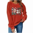 thumbnail image 5 of Sakmal Christmas Sweatshirts for Women Fall Holiday Red Graphic Sweatshirts Loose Fit Fall Fashion Tops, 5 of 5