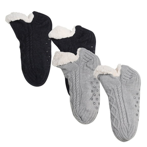 ZACPNCV Toddler Kids Boys And Girls Winter Thickening Snow Socks Plush Warm Non Slip Socks Gray