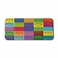 thumbnail image 1 of Art Computer Mouse Pad, Warholesque Vivid Hearts in Colorful Squares Pop-Art Inspired Artwork Sixties Retro, Rectangle Non-Slip Rubber Mousepad X-Large, 35" x 15", Multicolor, by Ambesonne, 1 of 2