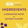 AHA Blackberry and Lemon Sparkling Water, 12 fl oz, 8 Cans
