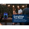 thumbnail image 4 of Emerson EDS-1220 Portable Bluetooth 12-inch Party Speaker with Flame Lighting and Remote, 4 of 12