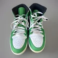 thumbnail image 4 of Ni - ke Ni - ke Air Jordan Men’s Mid Lucky Green White High Top Basketball Sneakers US 10, 4 of 5