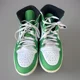 thumbnail image 4 of Ni - ke Ni - ke Air Jordan Men’s Mid Lucky Green White High Top Basketball Sneakers US 10, 4 of 5