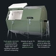 thumbnail image 3 of Jora Composters JK270A 70 Gallon Dual Chamber Steel Compost Tumbler Bin, 3 of 8