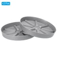 thumbnail image 3 of Uxcell 6 Inch Plant Saucers Tray, Durable Plastic Round Flower Pot Drip Tray, White 2Pcs, Grey 11.8 Inch, 3 of 5