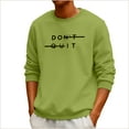 thumbnail image 5 of Generic Men's Hoodless Sweatshirt Novelty Funny Letter Printed Pullover Long Sleeve Warmth Fashion Baggy Sweater Going Out, 5 of 5