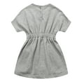 thumbnail image 2 of Richie House Girls' Elastic Waisted Dress with Patch Pockets RH1175, 2 of 7