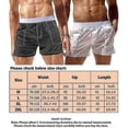 thumbnail image 2 of Men's Transparent Shorts Exercise Stretch Waist Beach Casual Pants, 2 of 5