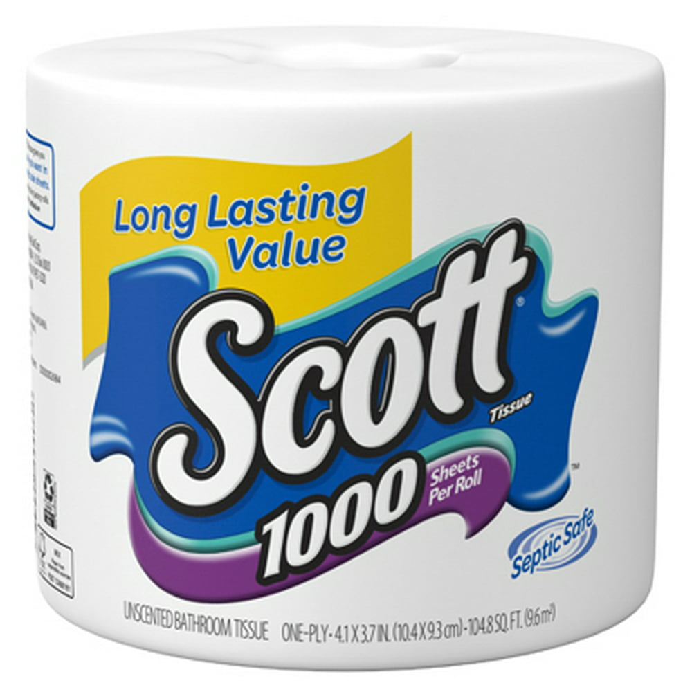 Scott 1000 Sheets Per Roll Toilet Paper 1 Roll