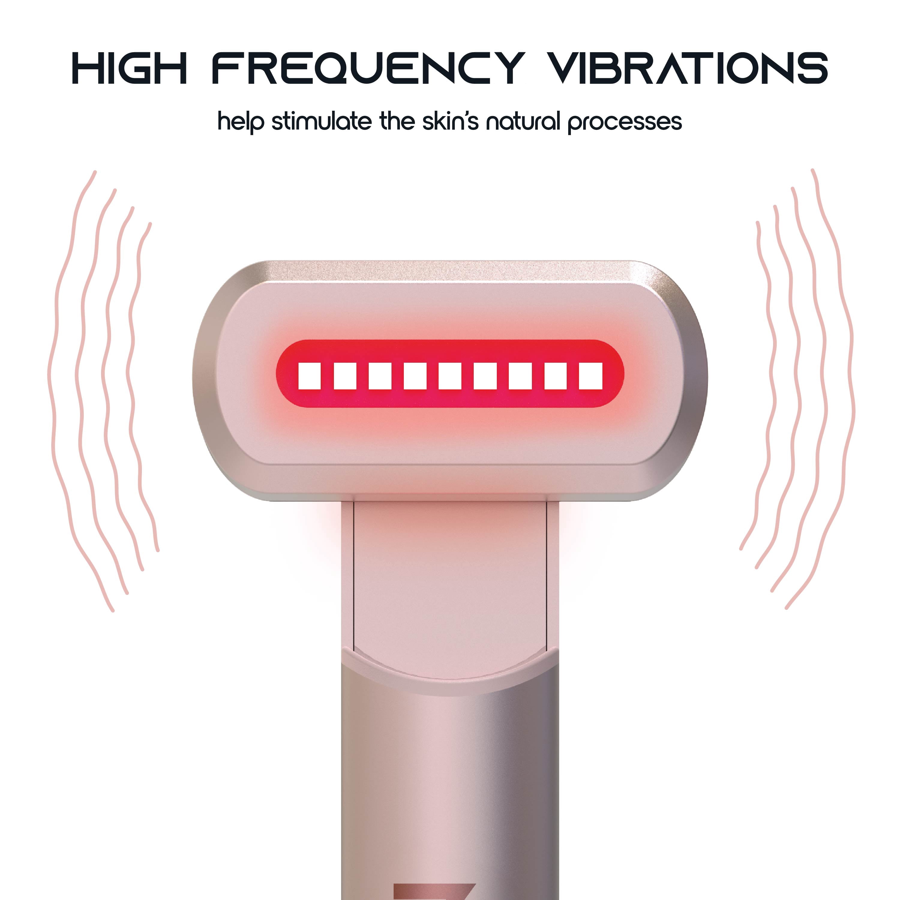 Icon by Tzumi 4-in-1 Light Therapy Wand, Blue and Red Light Therapy for Face and Neck, Rechargeable