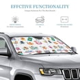 thumbnail image 2 of Bingfone Hello Summer Cat Car Windshield Sunshade,Sun Foldable Sun Shield Sun Visor for Car - Small, 2 of 8