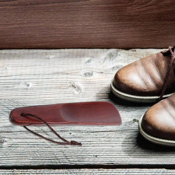 Raindrops 2pcs Wood Shoe Horn Short and Long Handle Senior Shoe Horn Stick Shoe Lifter Helper for Men Women Seniors Pregnancy Elderly Kids