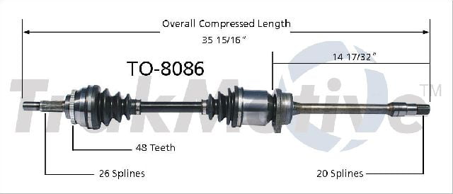 Mac Auto Parts 158870 100% New Front Cv Shaft Axles For 2000-2005 Toyota Celica GT Manual Transmission 
