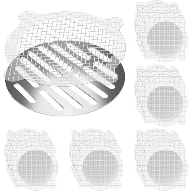 30 piezas de recogedor de pelo desechable, filtro de drenaje de ducha, filtro de rejilla de ducha, filtro de cabello de ducha, filtro protector de drenaje para bañera, fregadero de cocina (10 c