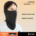 thumbnail image 2 of Unisex Winter Neck Gaiter Warmer Tube Scarf, Windproof Thermal Fleece Balaclava for Cycling, Skiing, Running, Cold Weather Face Protection, 2 of 8